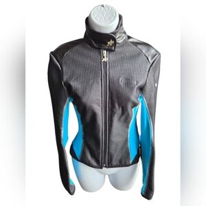 ASSOS Switzerland Womens Umajack 851 Cycling Blue Black Jacket Size M